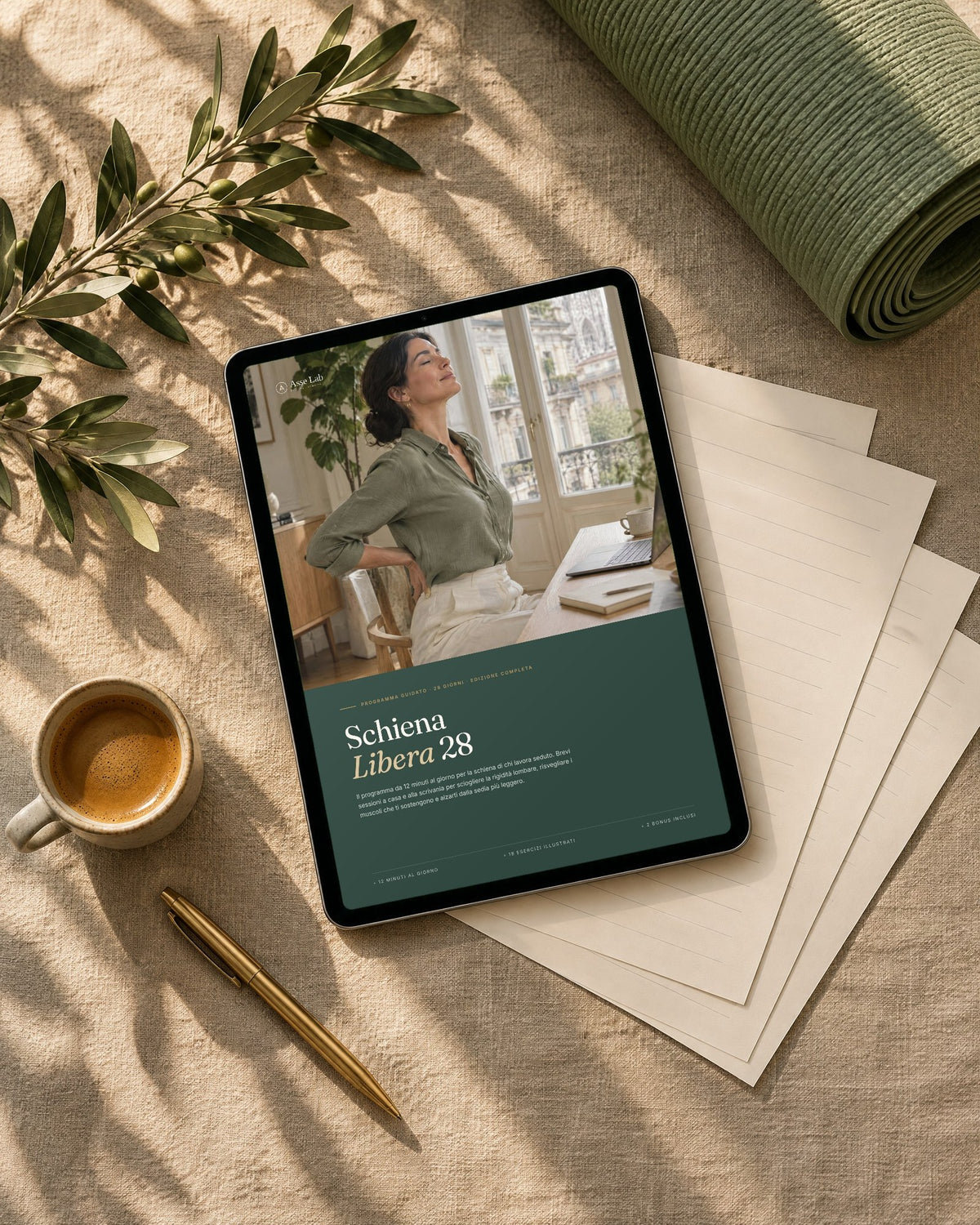 Schiena Libera 28 Edizione Completa su tablet con le pagine bonus